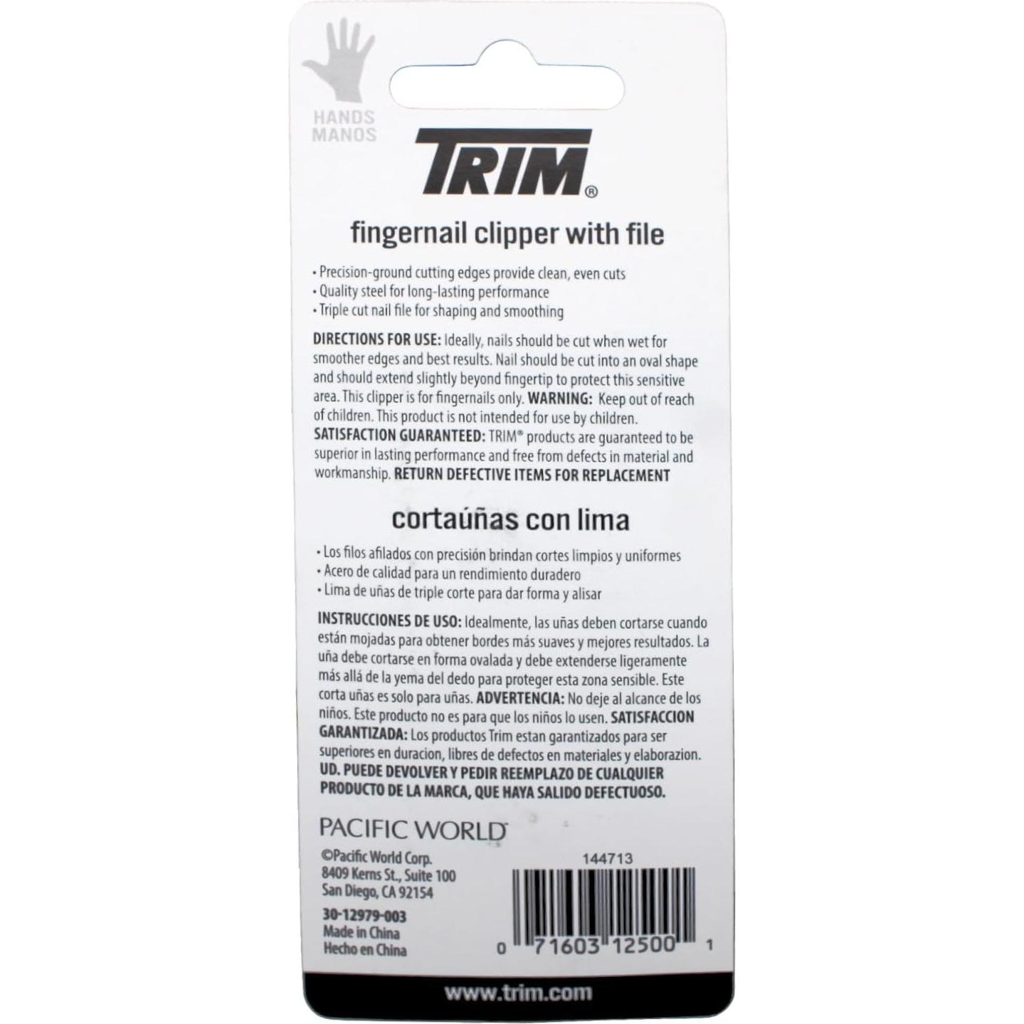 Cortador de Uñas Trim - Paquete de 3 Unidades