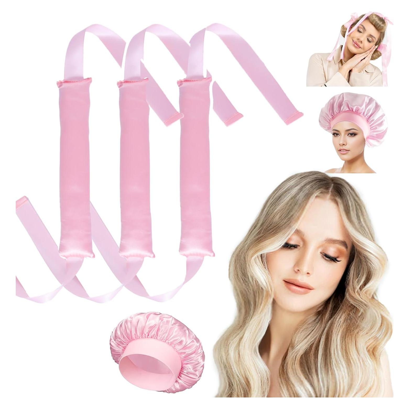 Set de Rulos Sin Calor SNAIL GARDEN 3 Piezas + Gorro de Satén