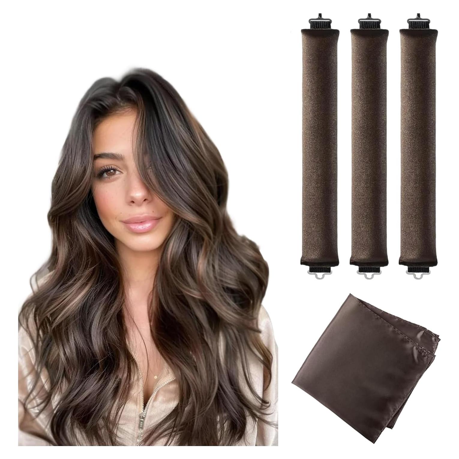 Rizador Sin Calor bxigm - Conjunto 3 Varillas y Bufanda