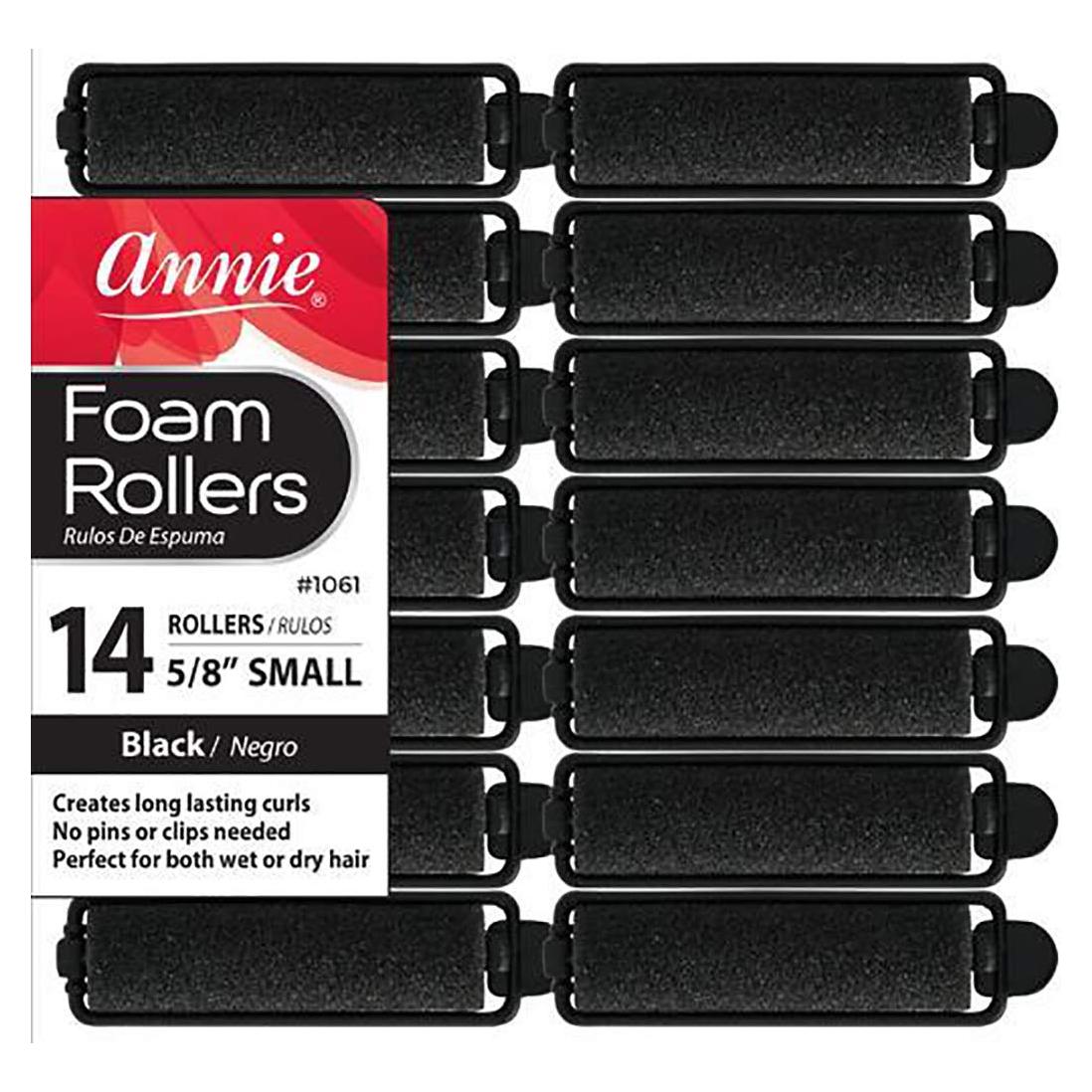 Rodillos de Espuma para Cabello GMBSHair - 14 Piezas - Negro