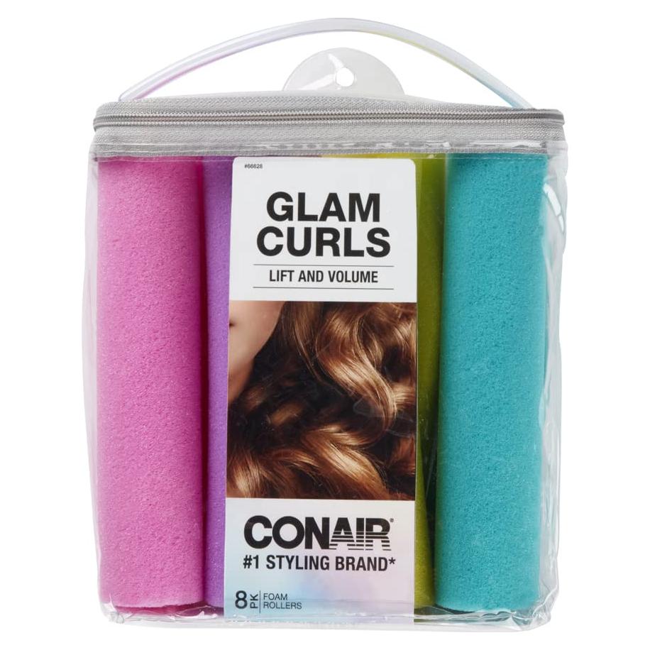 Rulos de Espuma Conair Jumbo - Paquete de 8 para Rizos Suaves