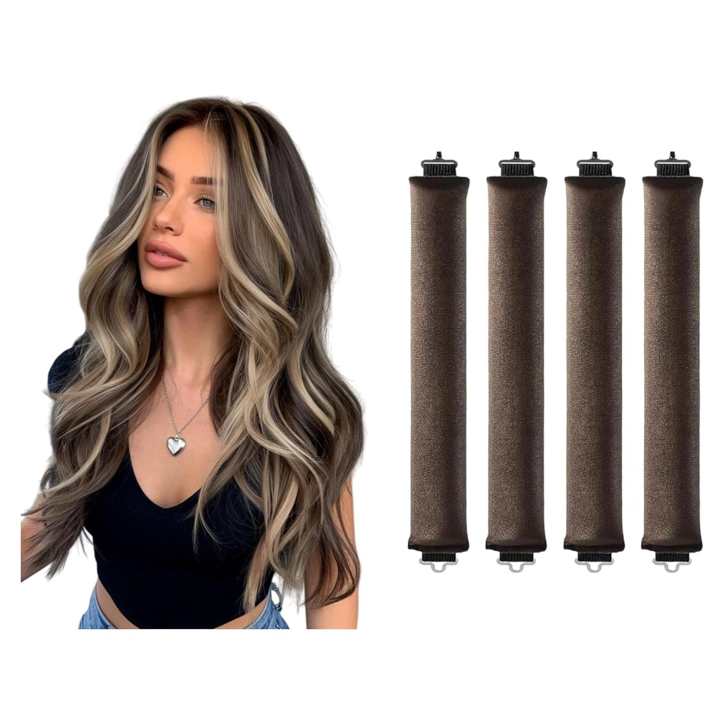 Rizadores de Cabello Sin Calor Terciopelo Kawasaki - Set 4 Piezas