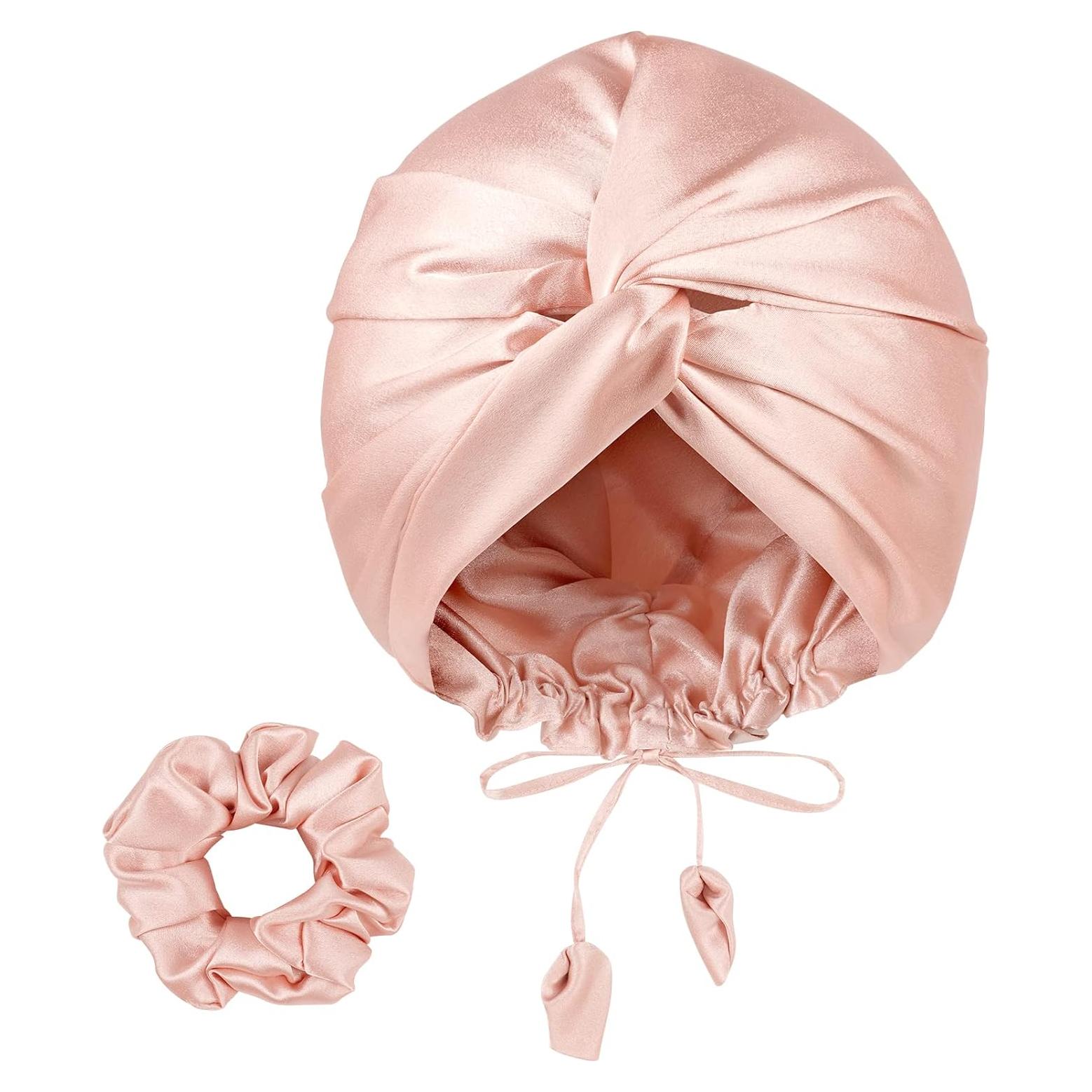 Bonete de Satén Reversible PARISBELLA para Dormir Rosa