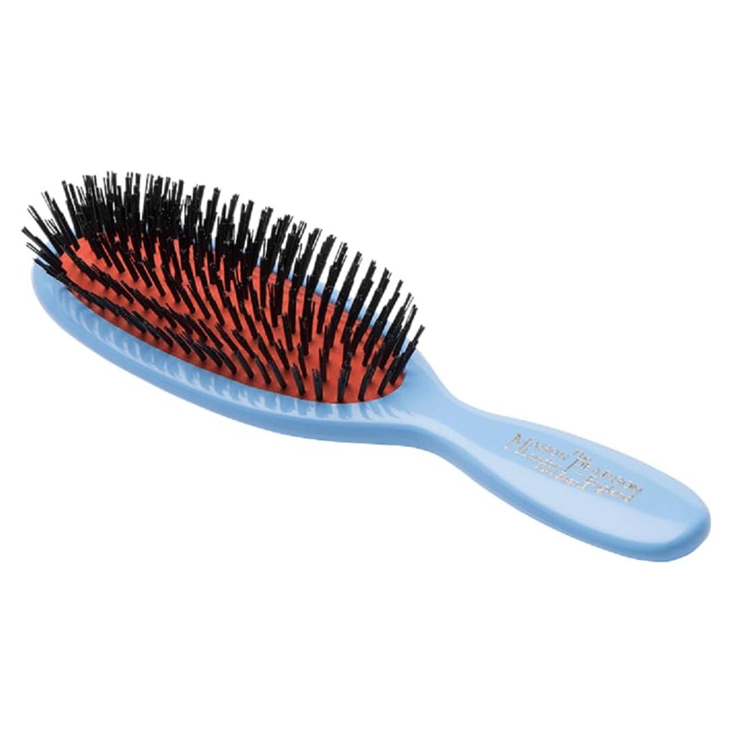 Cepillo de Pelo de Cerda Pura Mason Pearson Pocket Azul 12.7x5.1 cm