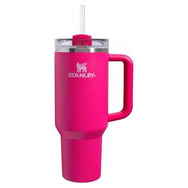 Taza Stanley Quencher H2.0 1183 ml Rosa Cosmo Aislada