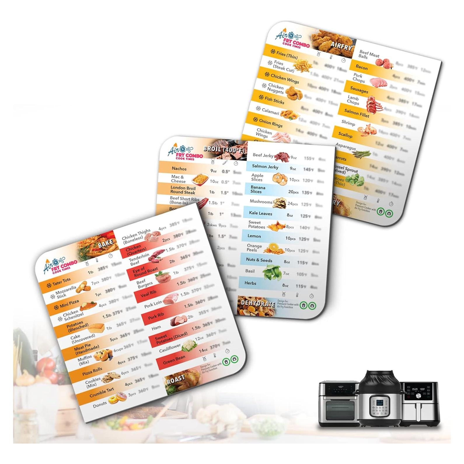 Juego de Hojas Magnéticas Everacc para Freidora de Aire - 3 Unidades