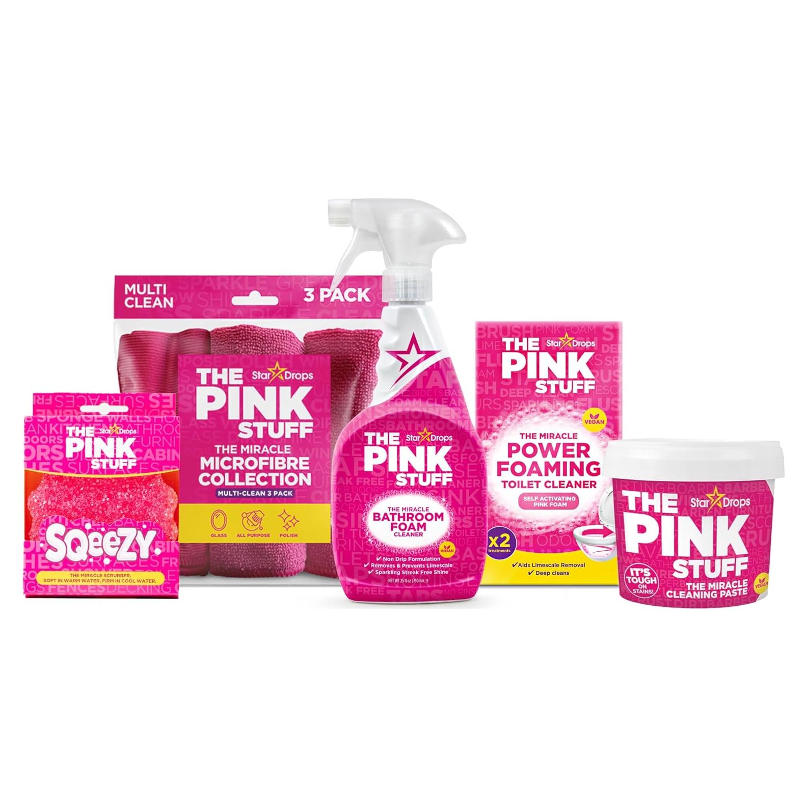 Kit de Limpieza para Baños The Pink Stuff - 5 Piezas
