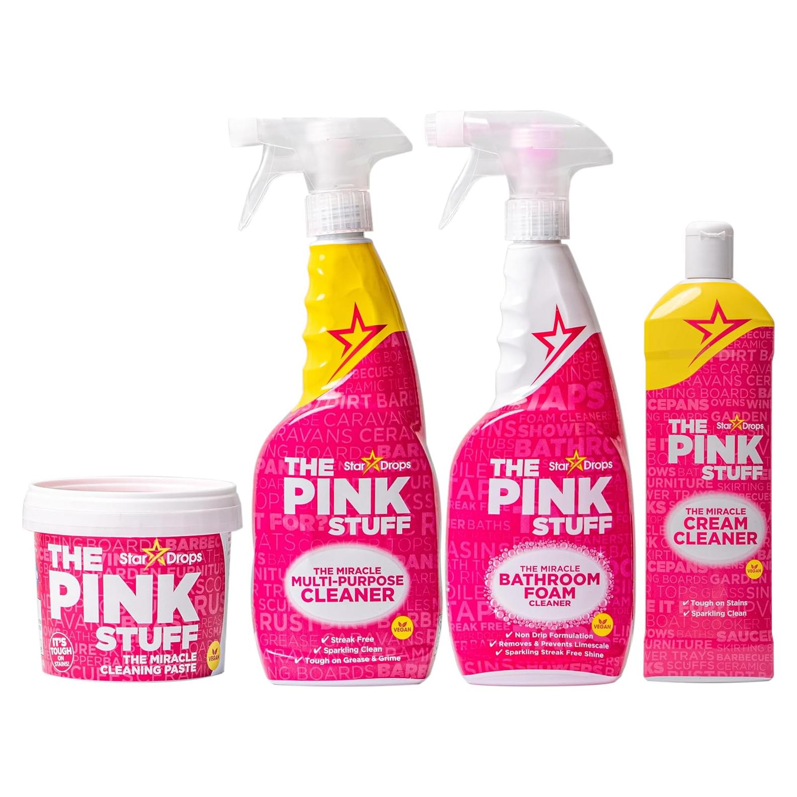 Paquete de Limpieza Stardrops The Pink Stuff - Pasta, Spray y Crema