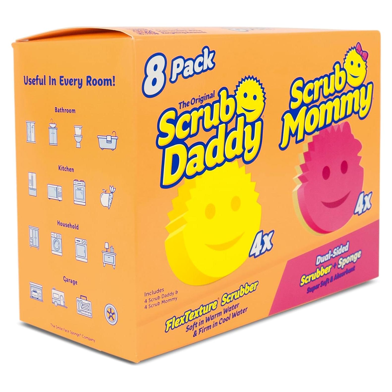 Esponjas de Limpieza Scrub Daddy y Scrub Mommy - 8 Piezas