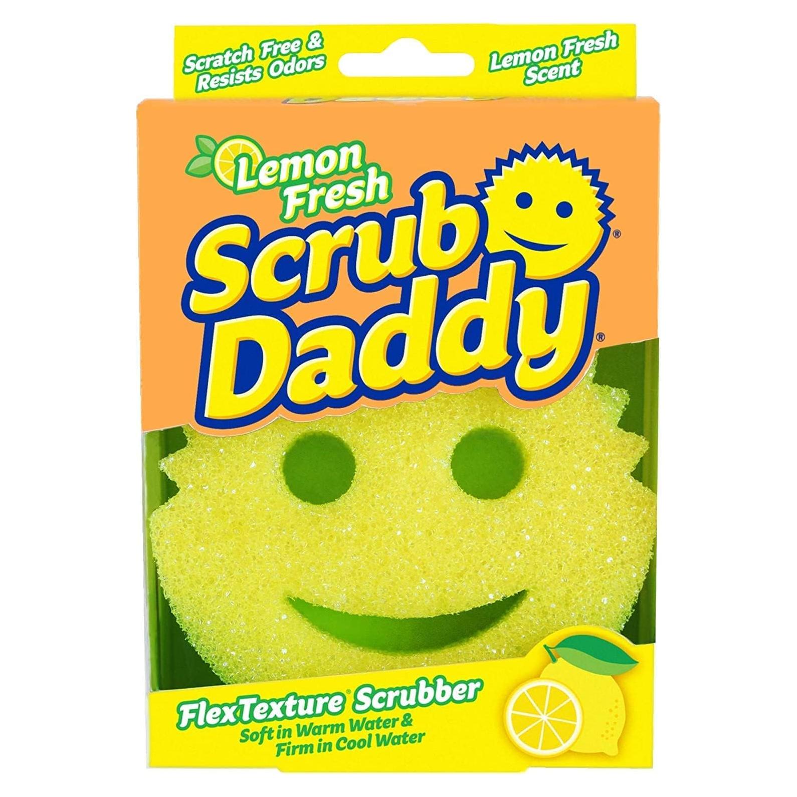 Esponja de Cocina Scrub Daddy - Aroma a Limón - Sin Rayones - Resistente a Olores - 1 Cuenta
