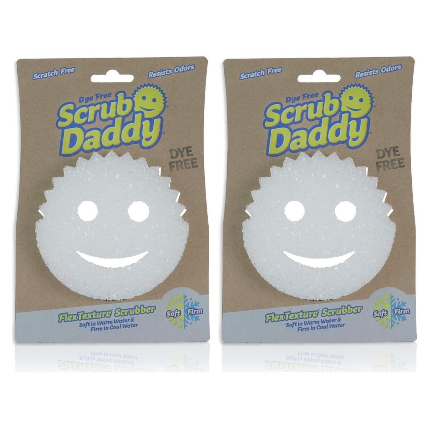 Esponja Scrub Daddy Sin Tinte - Multiuso, Resistente a Olores, 2 Piezas