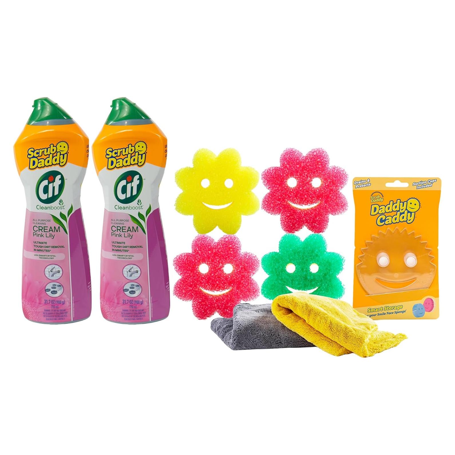 Kit de Limpieza Scrub Daddy - Esponjas, Toallas y CIF