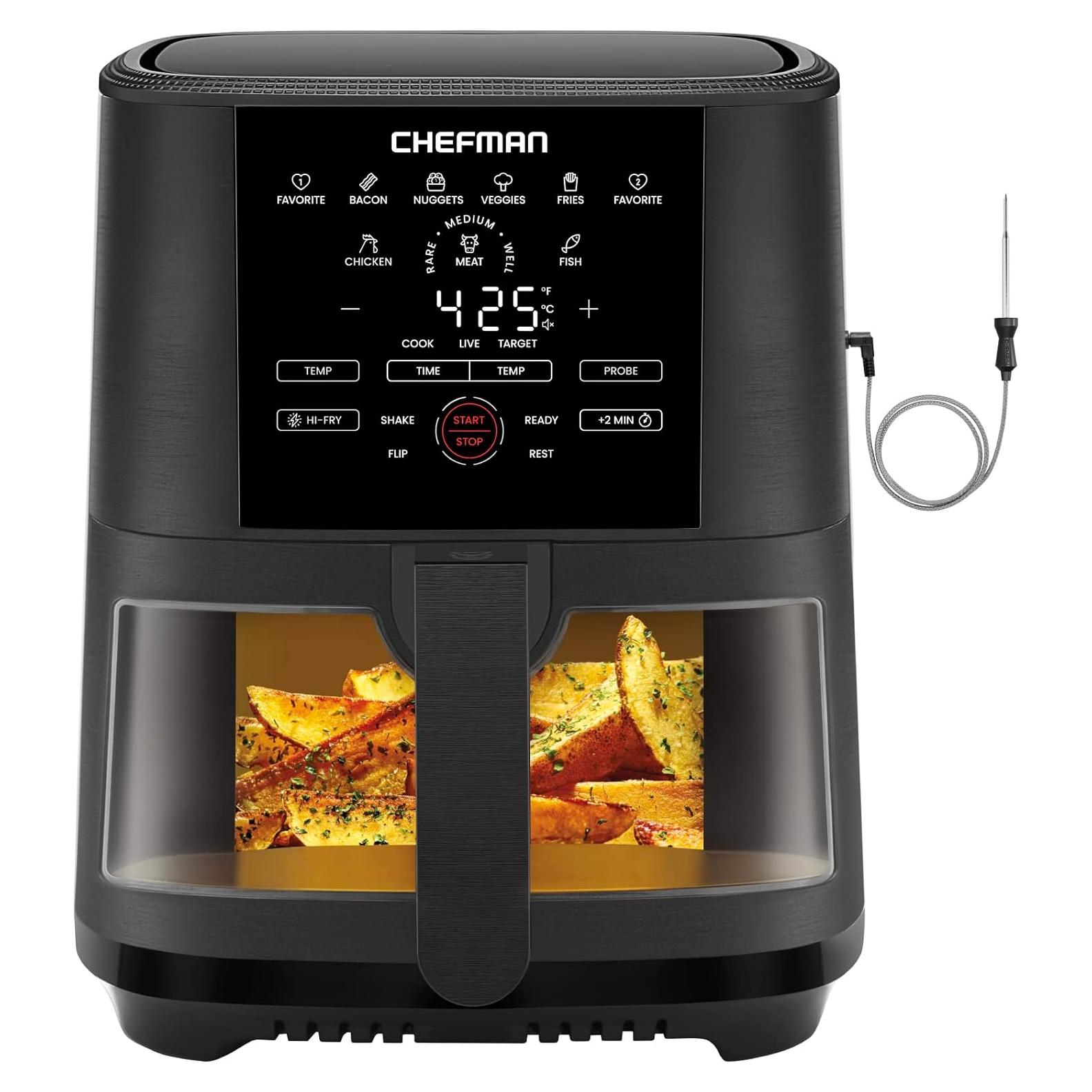 Freidora de Aire Digital Chefman 5 Cuartos con Termómetro