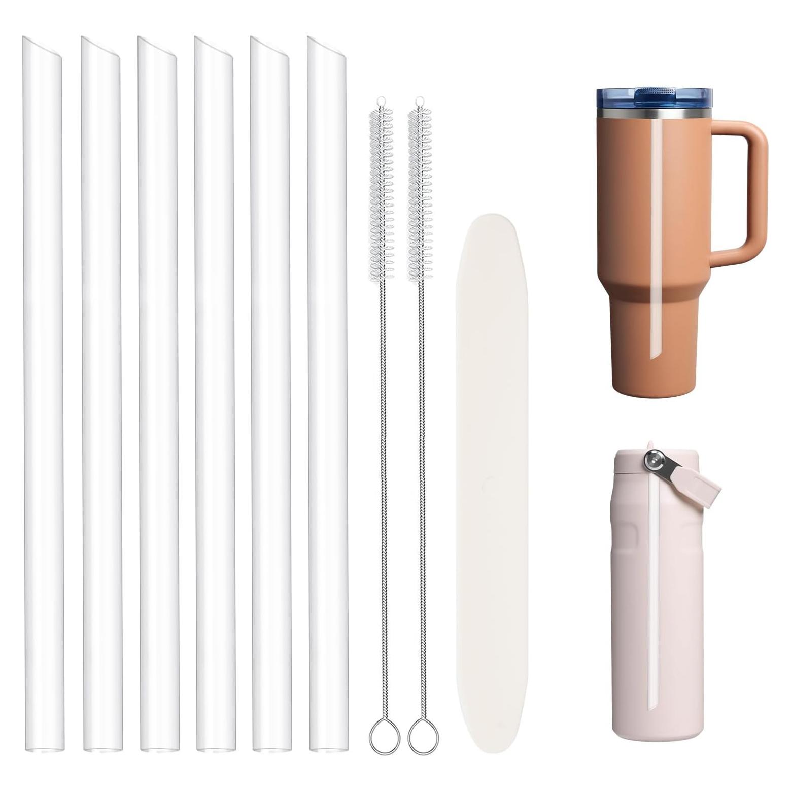 Juego de Pajitas Reutilizables Acuewuja para Stanley 14-64 oz