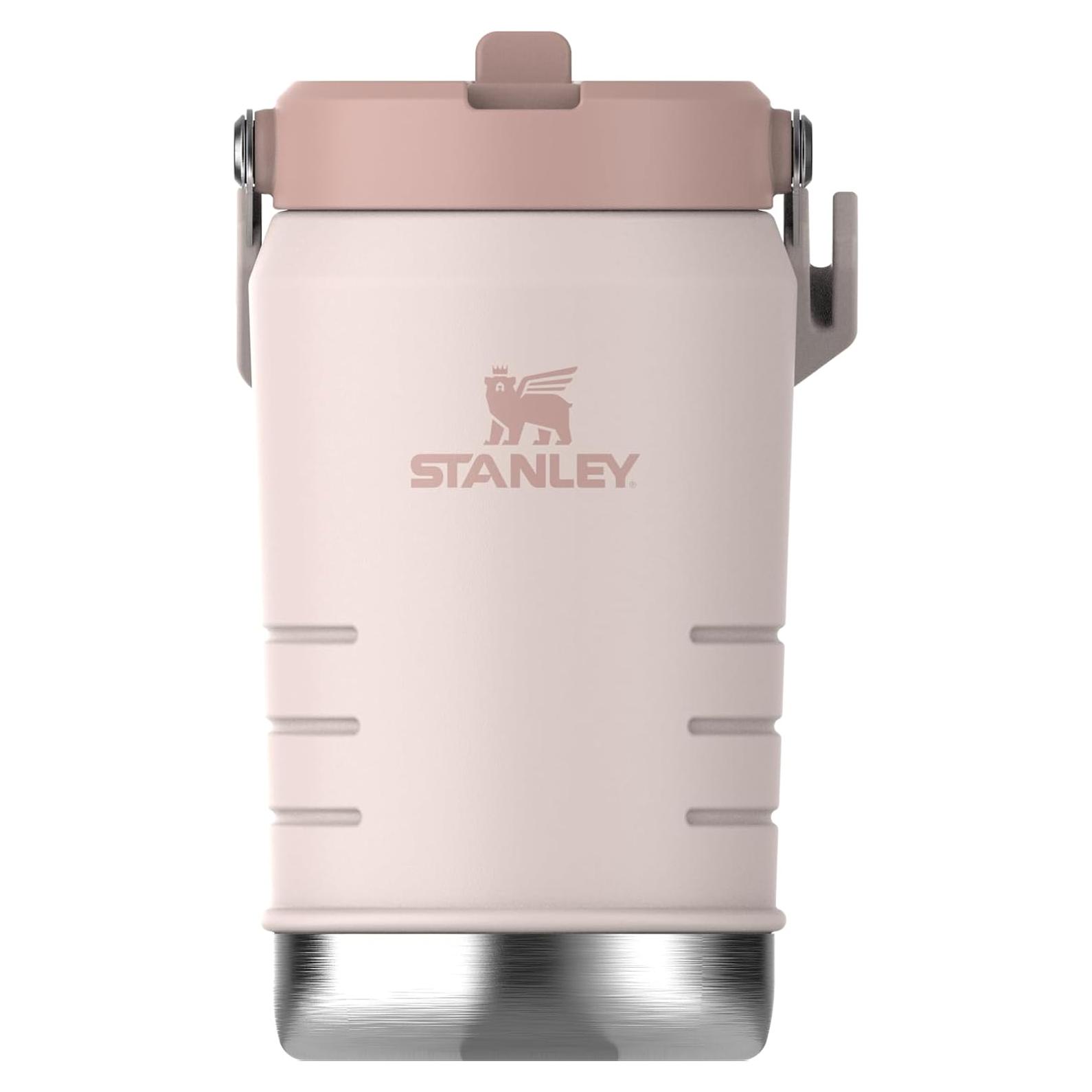 Jarra Stanley IceFlow 2.0 con Popote 1.18L Acero Inoxidable Cuarzo Rosa