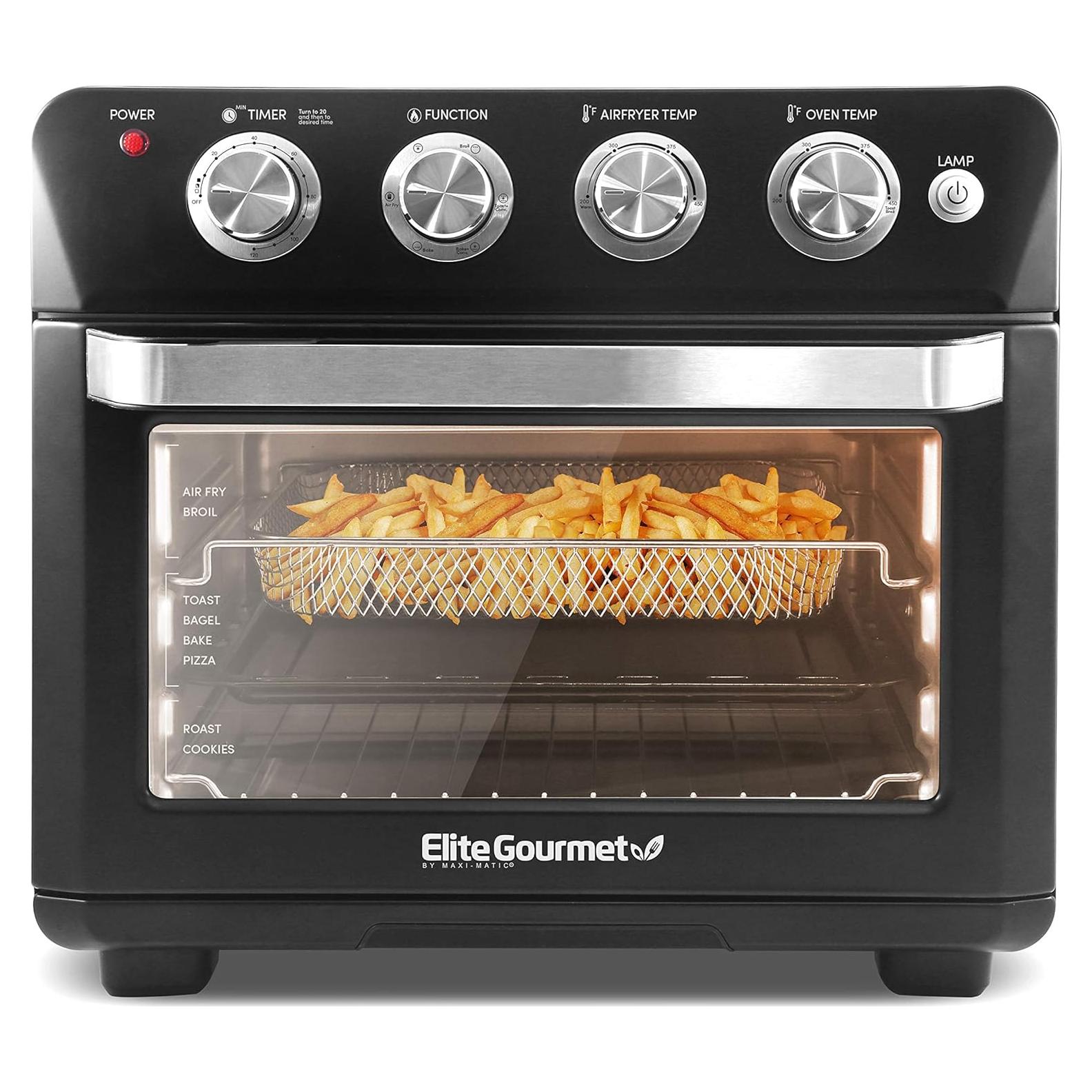 Horno Freidor Eléctrico Elite Gourmet EAF9100 25L 1640W