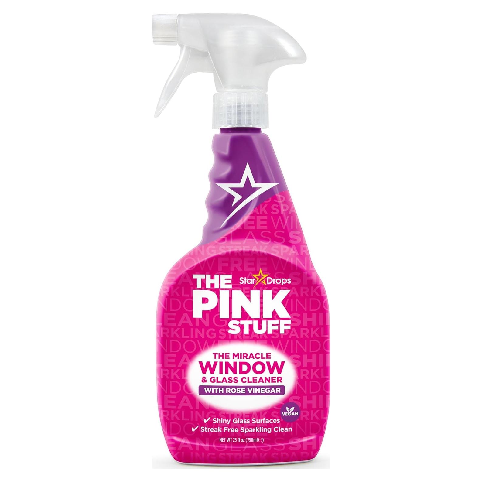 Limpiador de Ventanas El Stuff Rosa con Vinagre 750ml