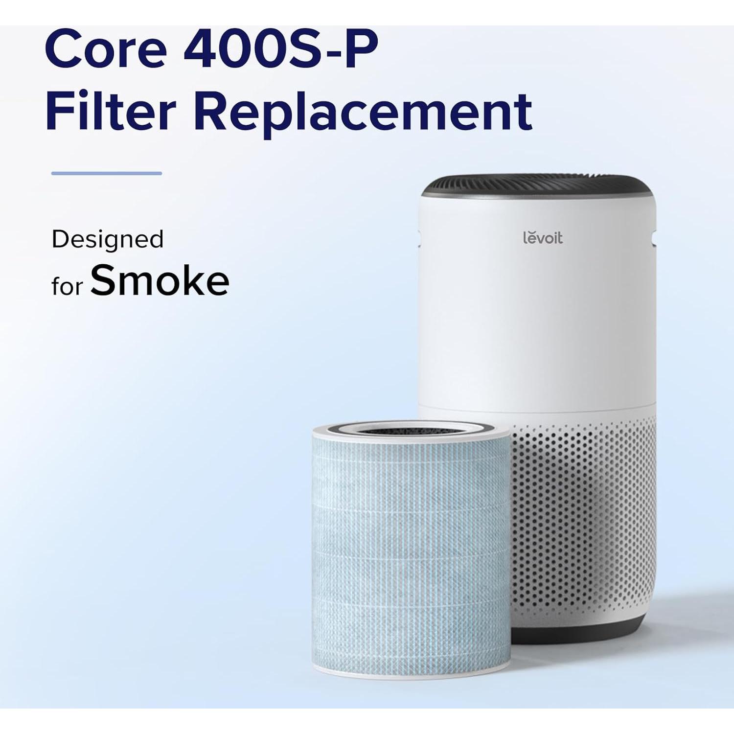 Filtro de Reemplazo LEVOIT Core 400S-P Eliminador de Humo