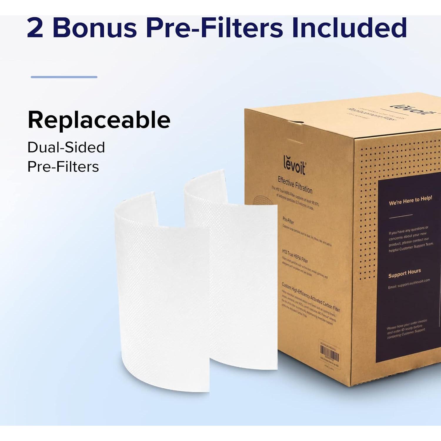 Filtro de Reemplazo LEVOIT Core 400S-P Eliminador de Humo