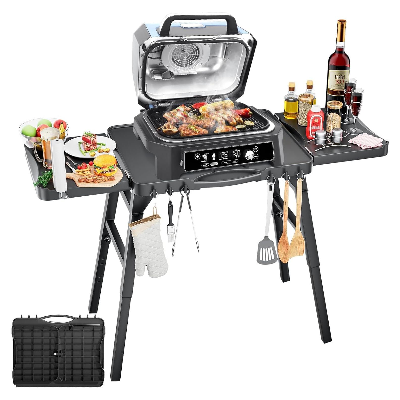 Carro de Mesa para Parrilla Hisencn 30067 Plegable Ajustable