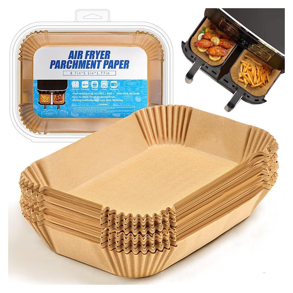 Forros desechables para freidora de aire DNSSY 125pcs 22x14cm