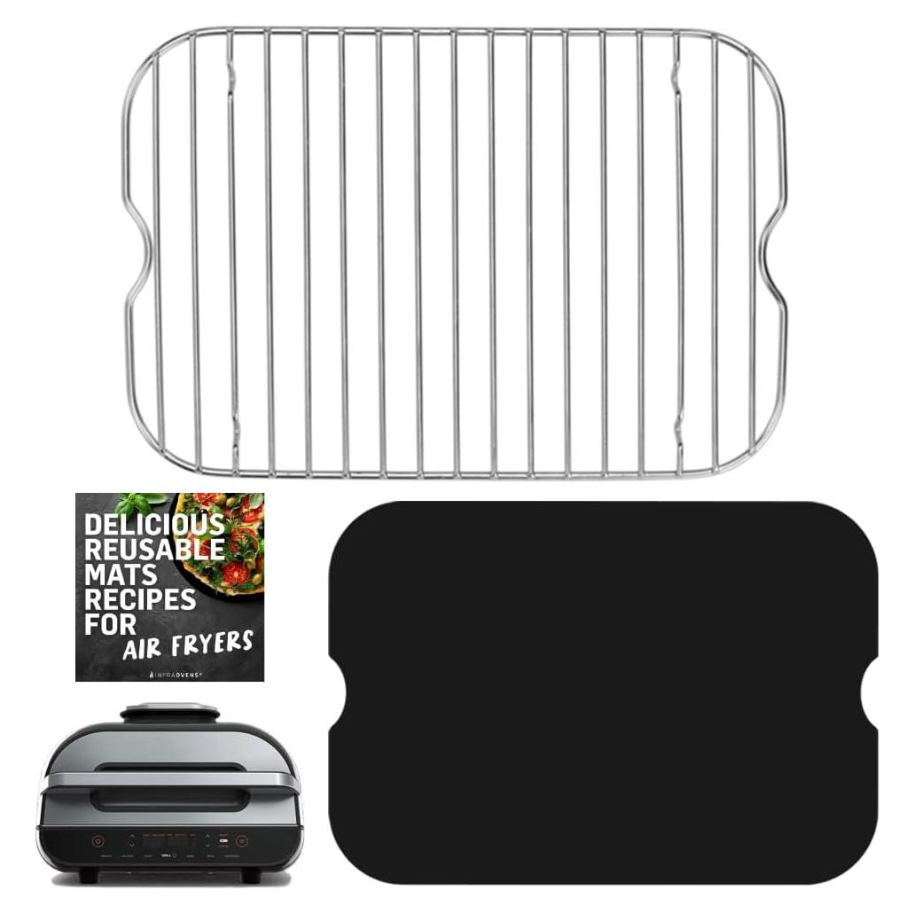 Accesorios para Freidora de Aire Ninja Foodi Smart XL - Estante y Forro Reutilizable