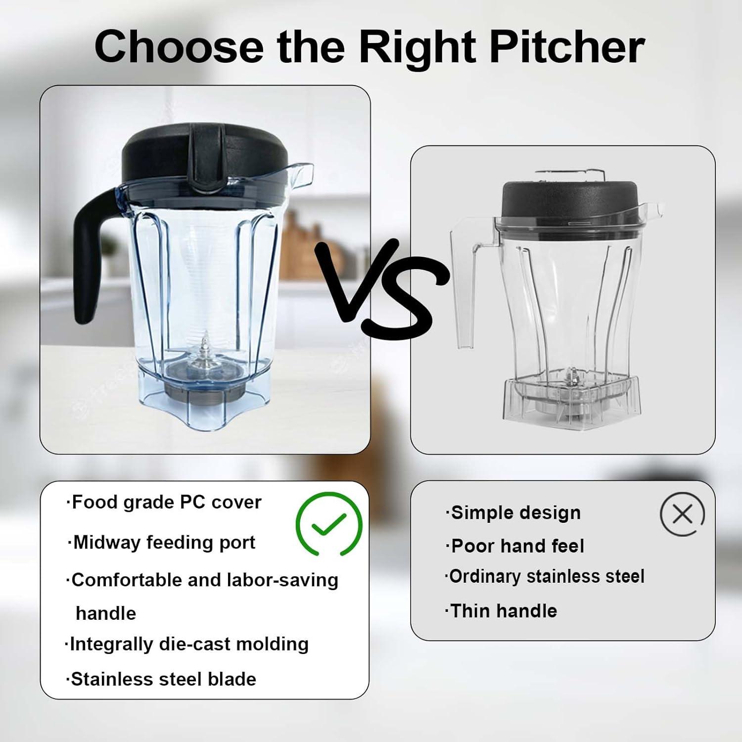 Jarra de Reemplazo Vitamix 64oz Senlee Bajo Perfil