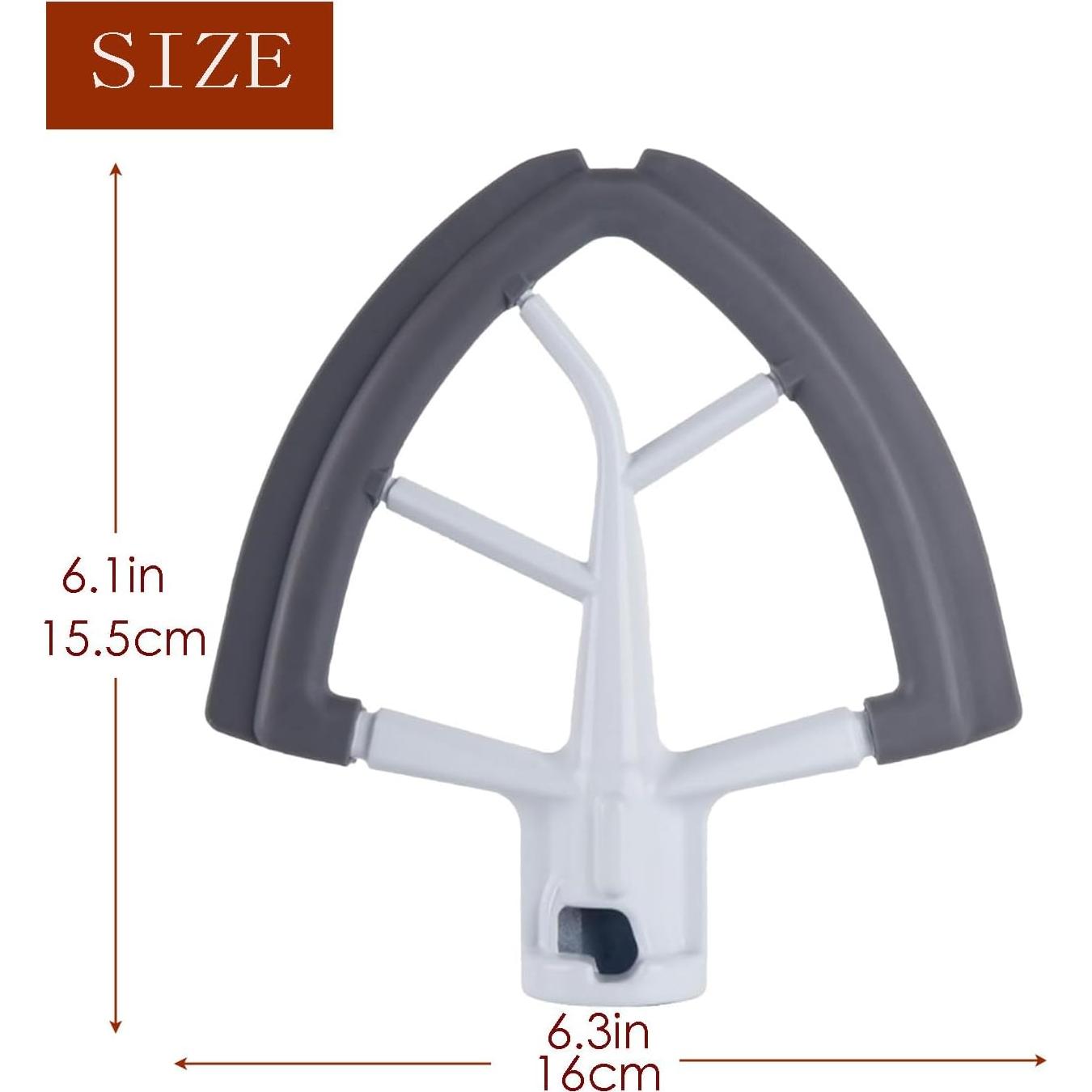 Batidor de Borde Flexible KitchenAid 4.5-5 Qt Metal y Silicona