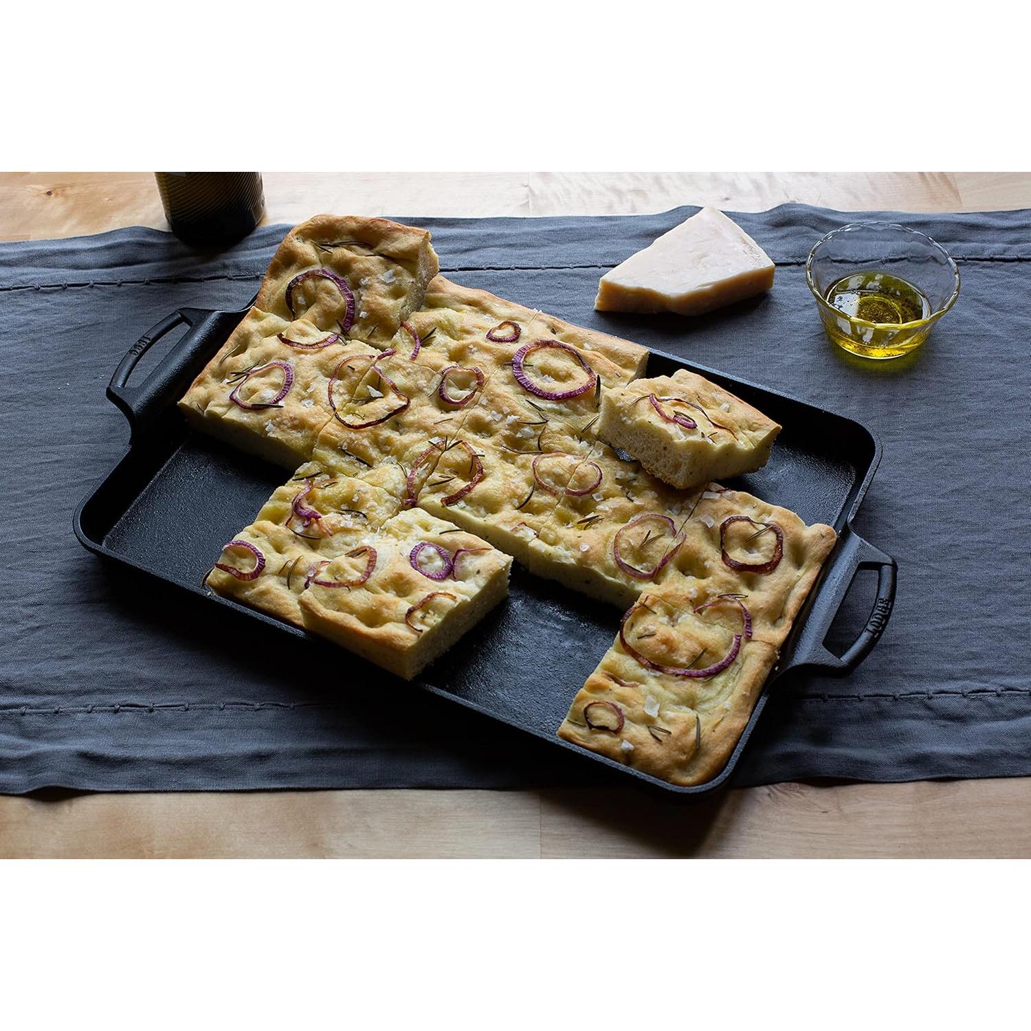 Sartén de Hierro Fundido Lodge 39.37x26.67 cm para Hornear