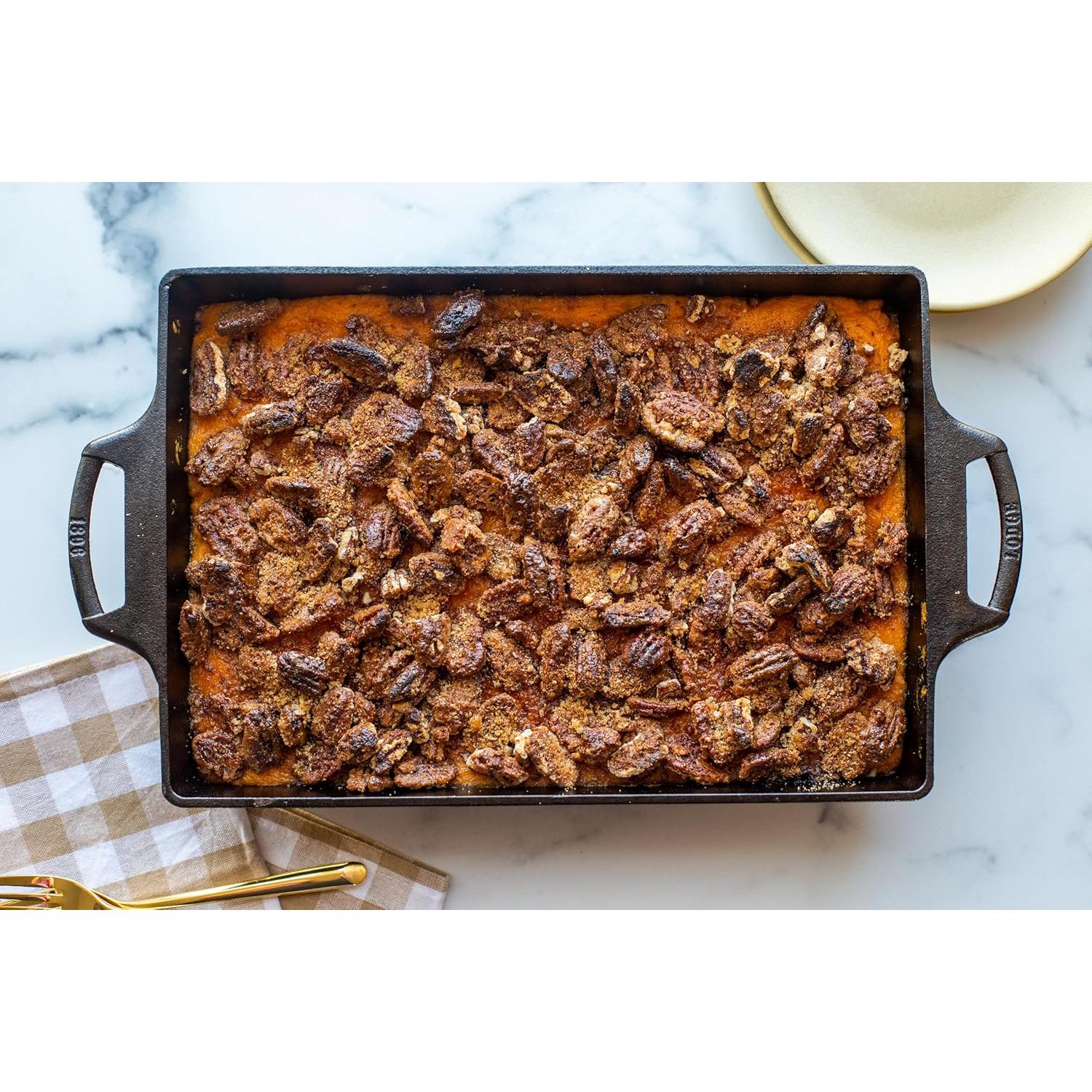 Sartén de Hierro Fundido Lodge 39.37x26.67 cm para Hornear