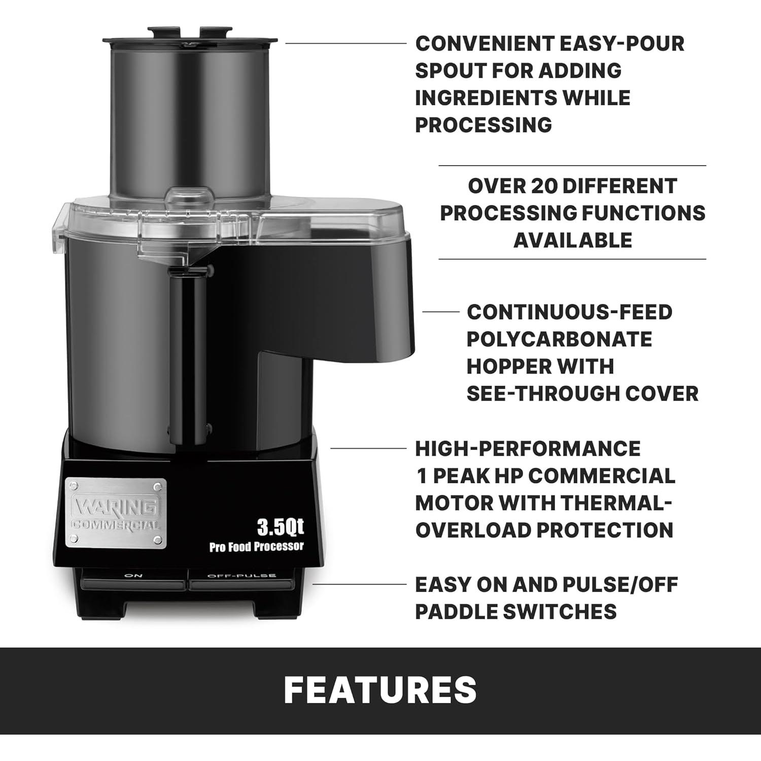 Procesador de Alimentos Waring Commercial WFP14SC 3.5L 1HP