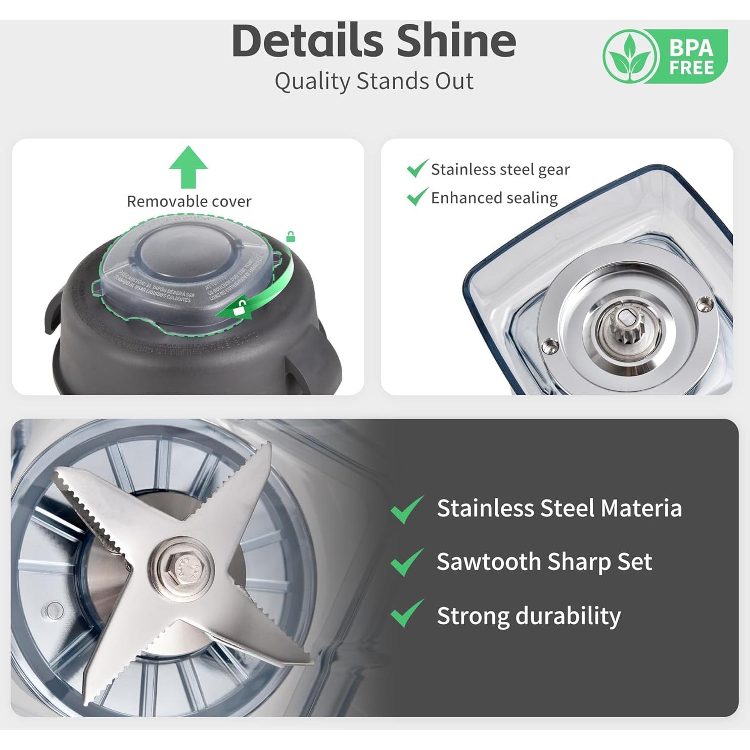 Contenedor de Reemplazo 48oz Twisvo para Licuadoras Vitamix