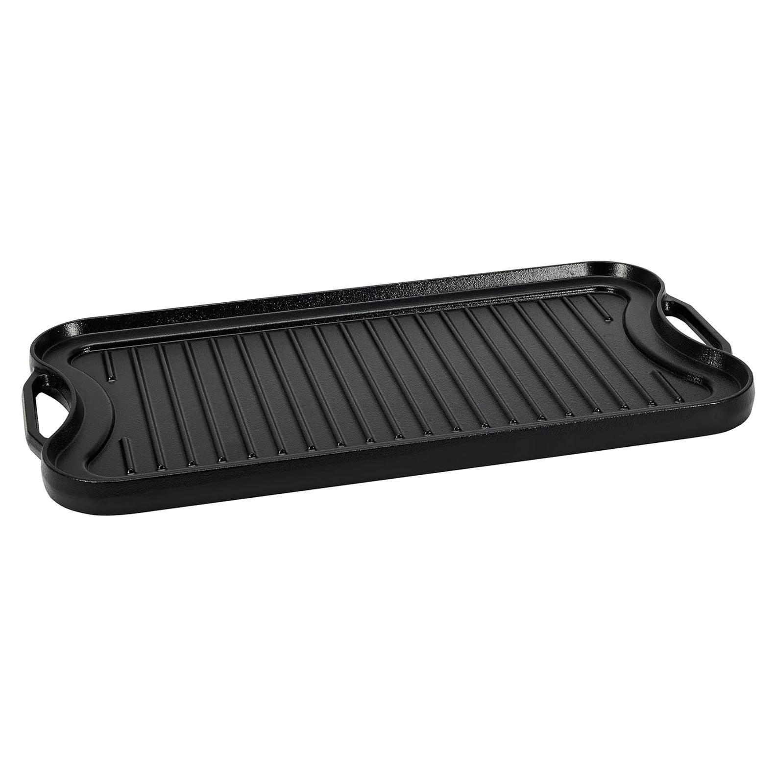 Parrilla Plancha Hierro Fundido Amazon Basics 50.8x26.4cm