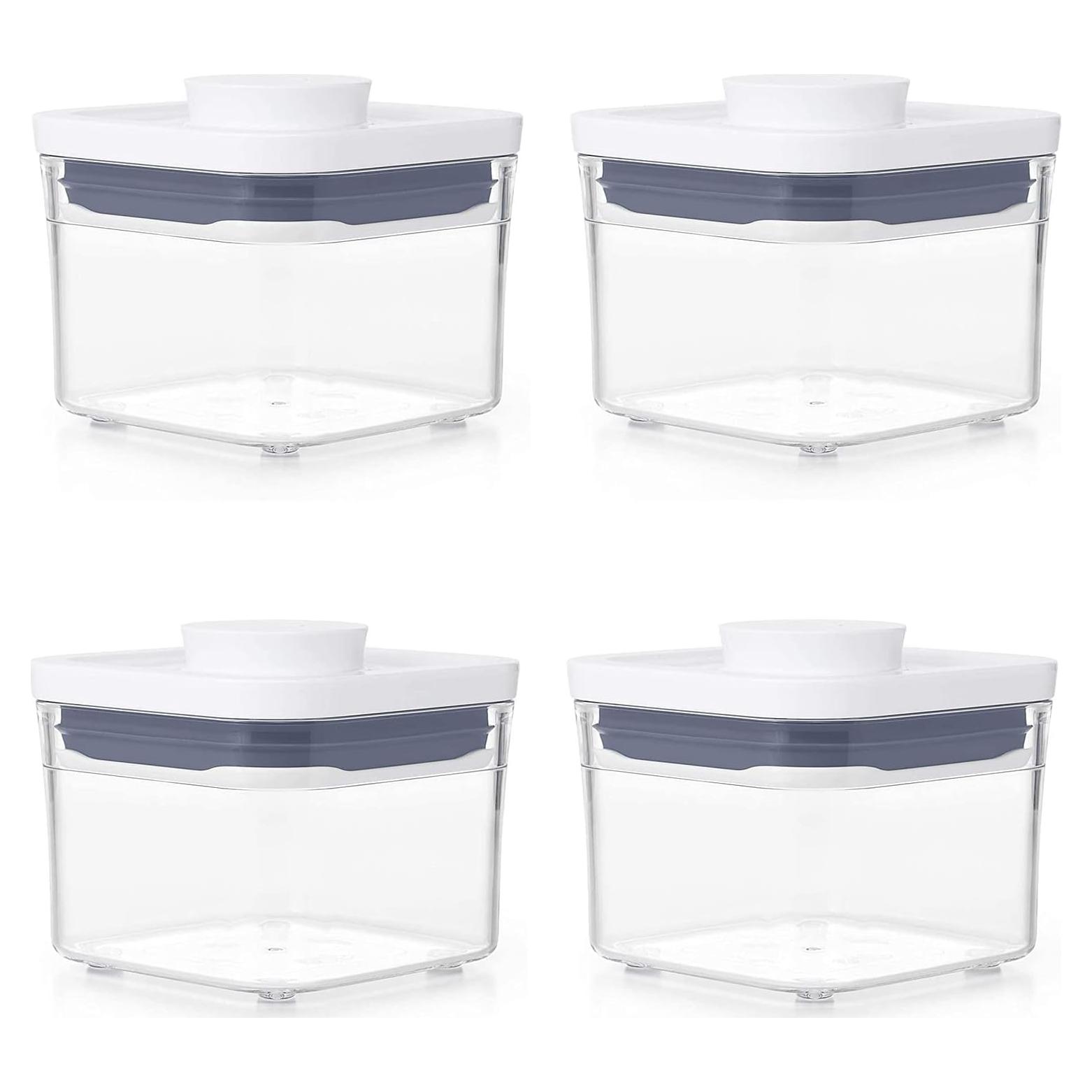 Contenedor POP OXO Good Grips 0.4 L Cuadrado Hermético - Juego de 4