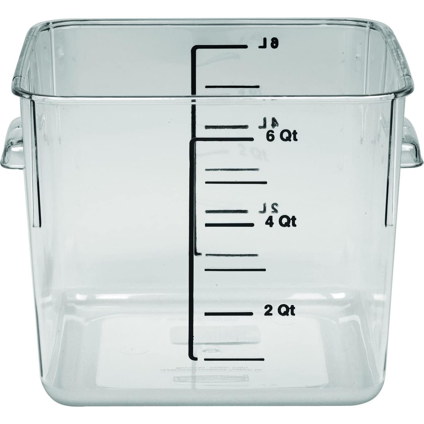 Contenedor Cuadrado Rubbermaid 11.4L para Alimentos - Ahorro Espacio