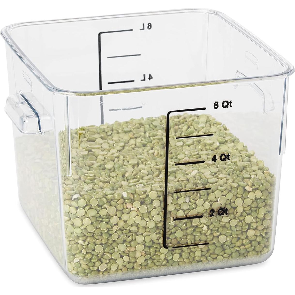 Contenedor Cuadrado Rubbermaid 11.4L para Alimentos - Ahorro Espacio