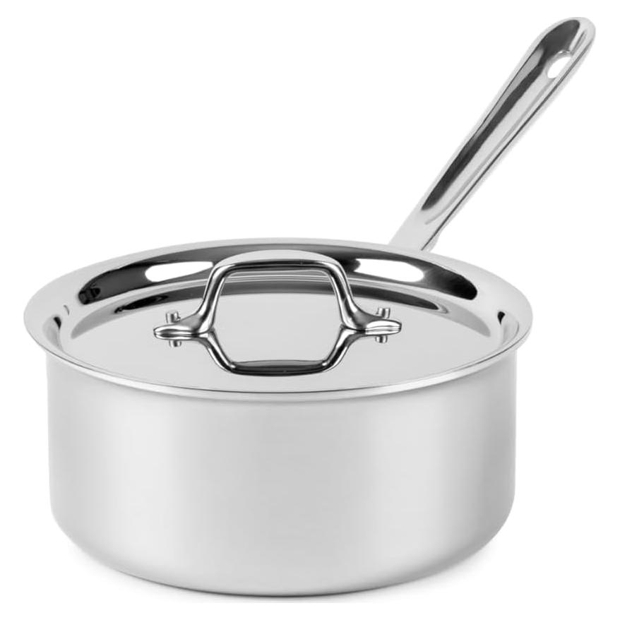 Cacerola de Acero Inoxidable All-Clad D3 2.84L con Tapa