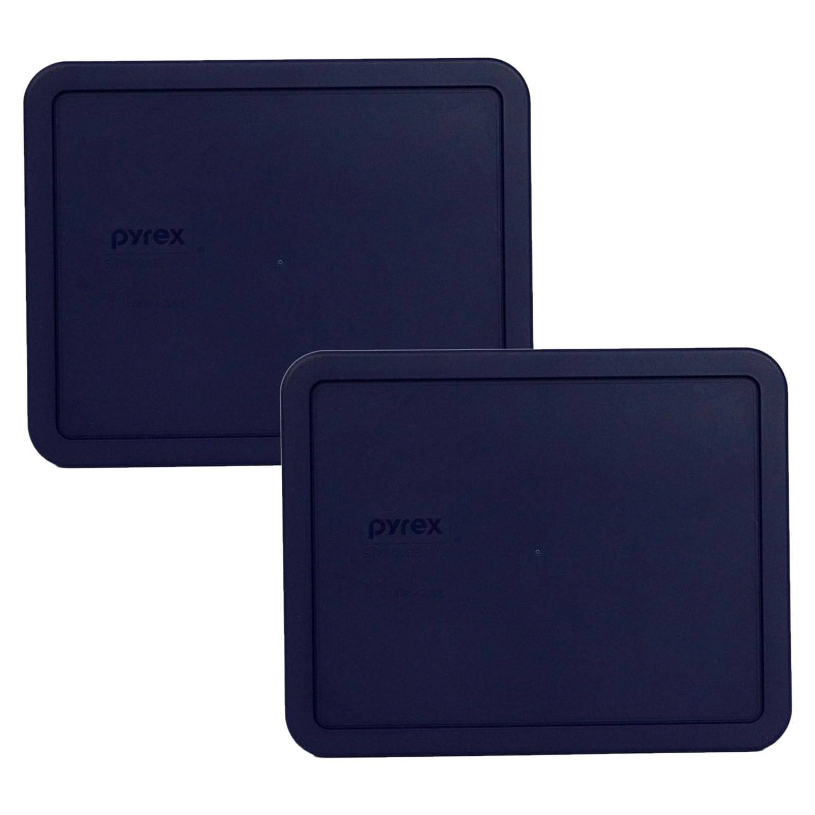 Paquete de 2 Tapas de Plástico Azul Pyrex 7212-PC 11 Tazas