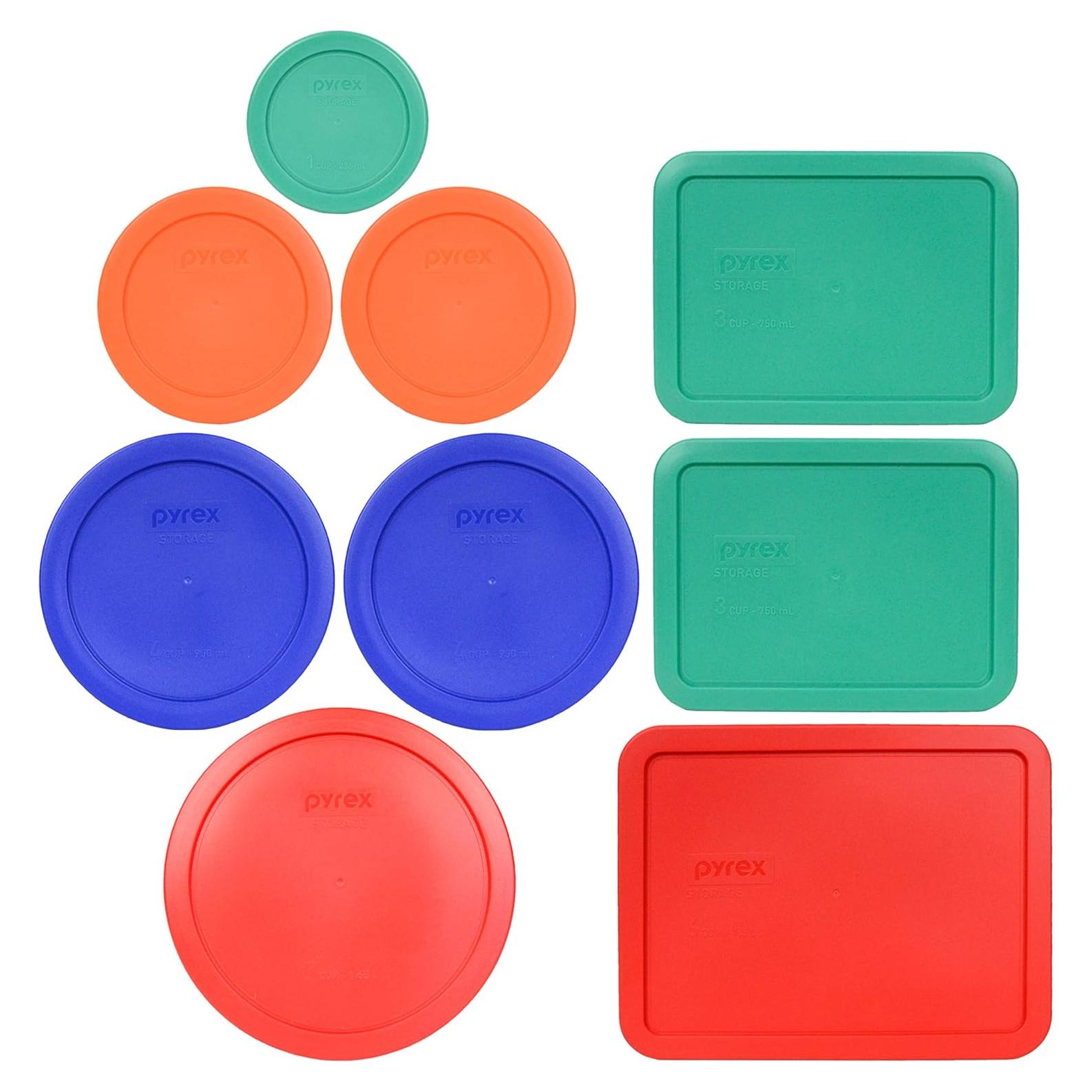 Tapas de Plástico Pyrex 7402-PC 6/7 Taza Rojo y Más