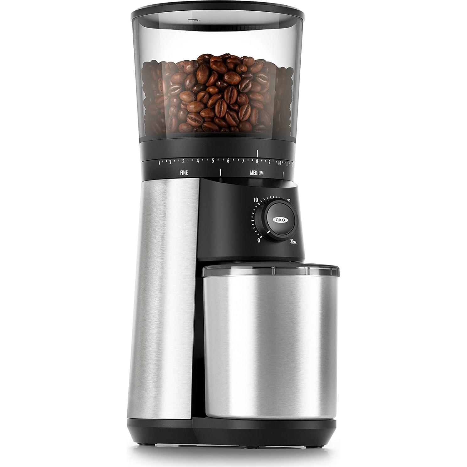 Molinillo de Café OXO Brew + Cucharón POP 30 mL Plateado