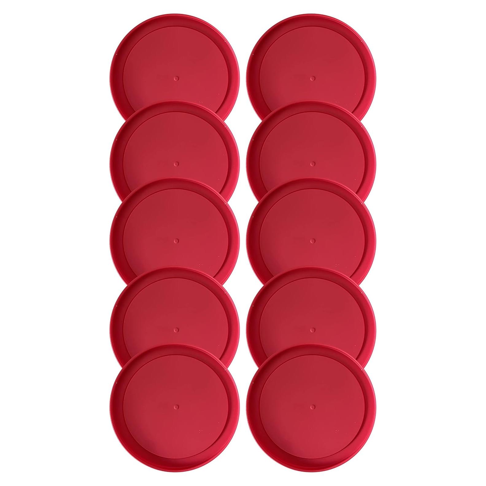 Tapa de Reemplazo Pyrex 7200-PC 5" Rojo - Paquete de 10