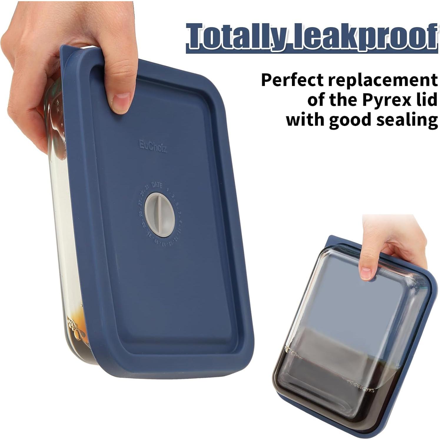 Tapa de Reemplazo EuChoiz para Pyrex 7210-PC 3 Tazas Silicona