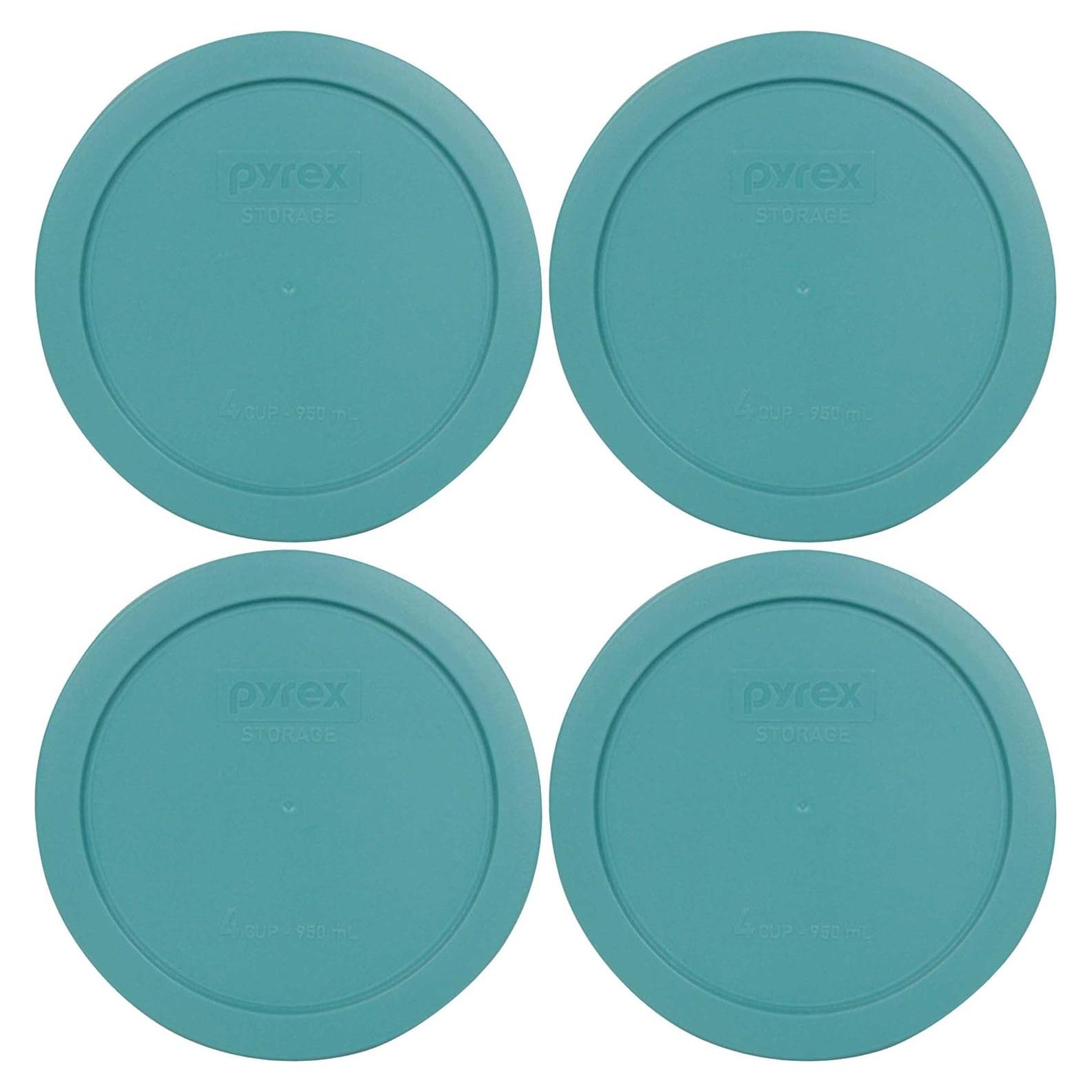 Tapa Redonda Turquesa Pyrex 7201-PC 4 Tazas Plástico