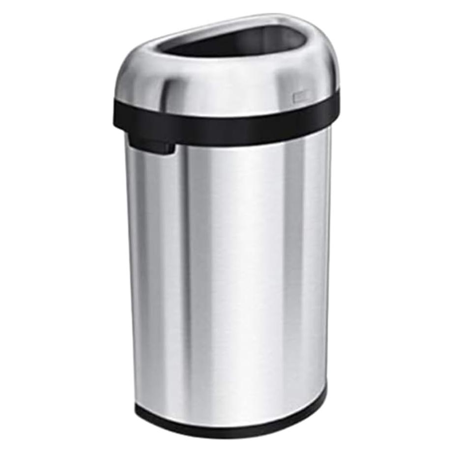 Basurero Semi-redondo 60L Acero Inoxidable simplehuman