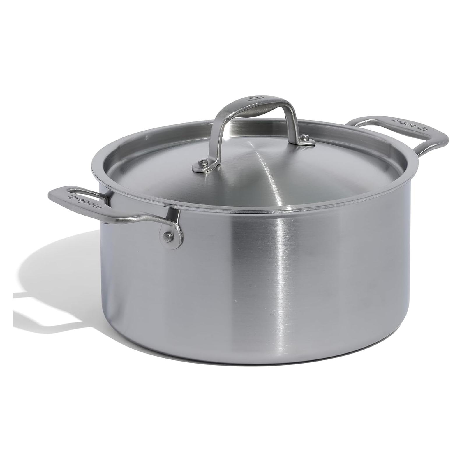 Olla de Acero Inoxidable Made In 6 Cuartos - Profesional