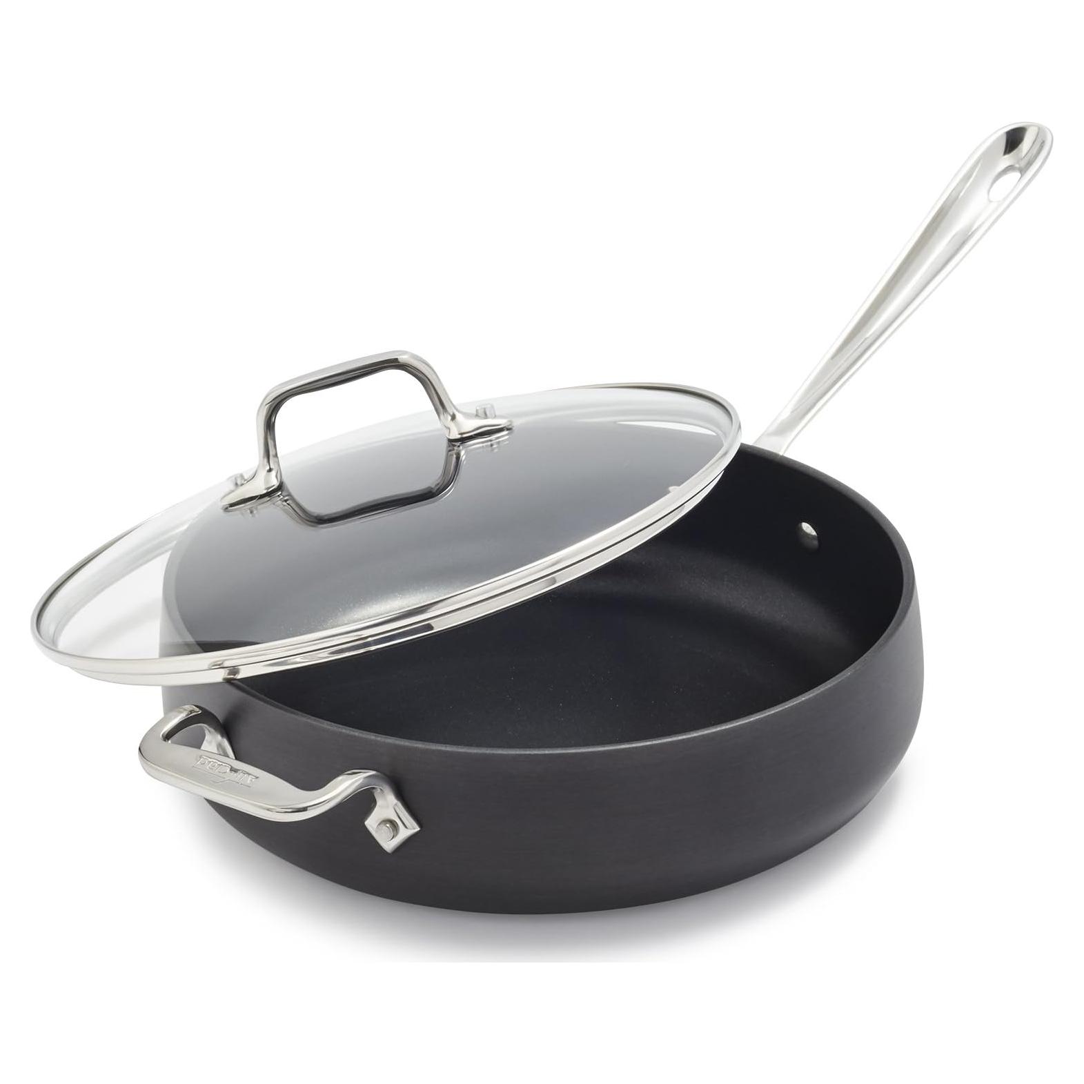 Sartén Sauté All-Clad HA1 4 Cuartos Aluminio Negro