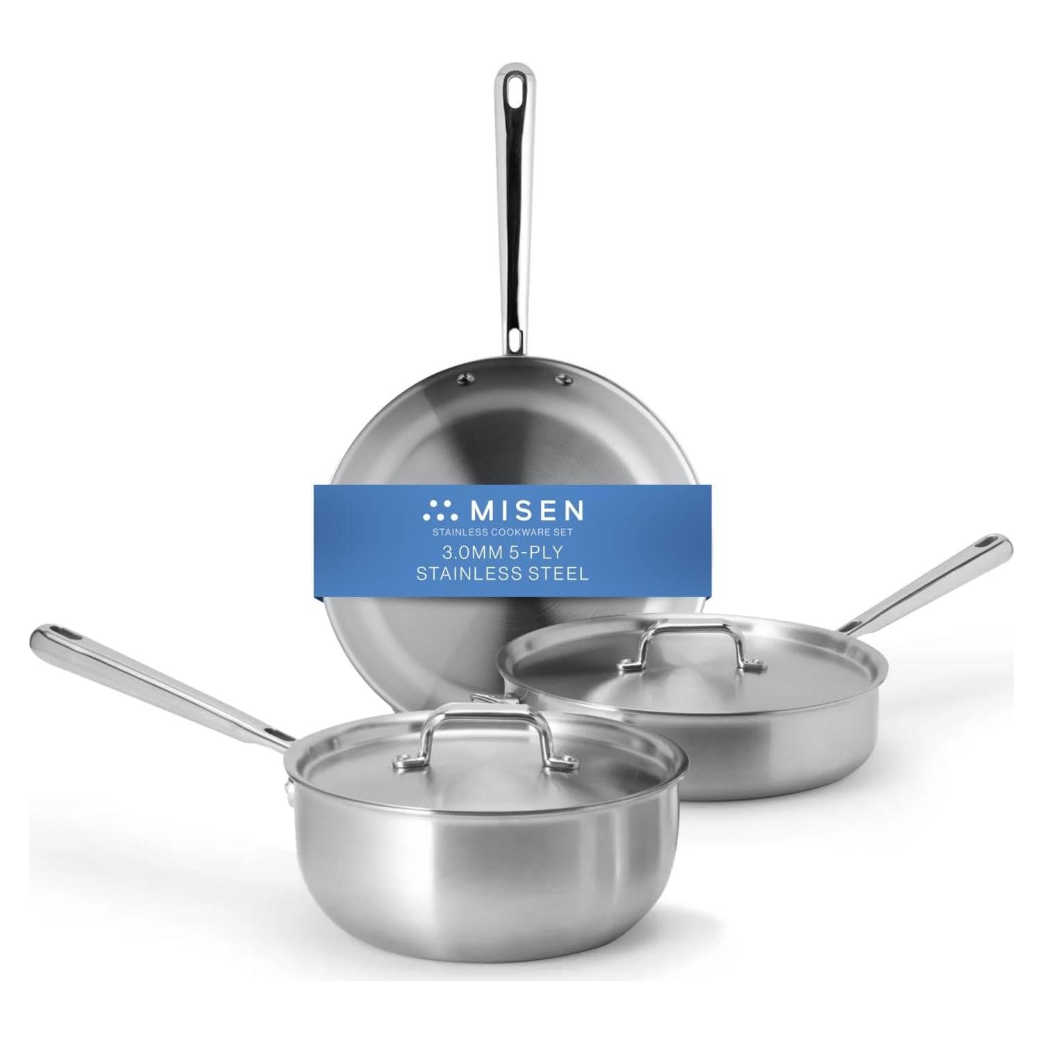 Juego de Utensilios de Cocina Misen Acero Inoxidable 5 Piezas