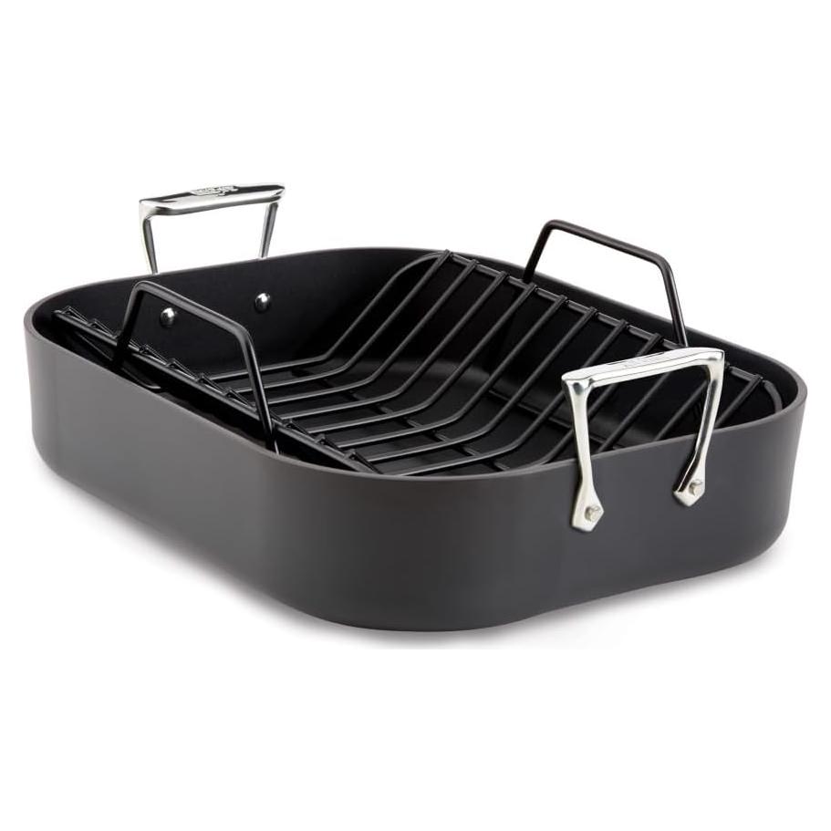 Asador All-Clad HA1 Antiadherente 33x41 cm Negro