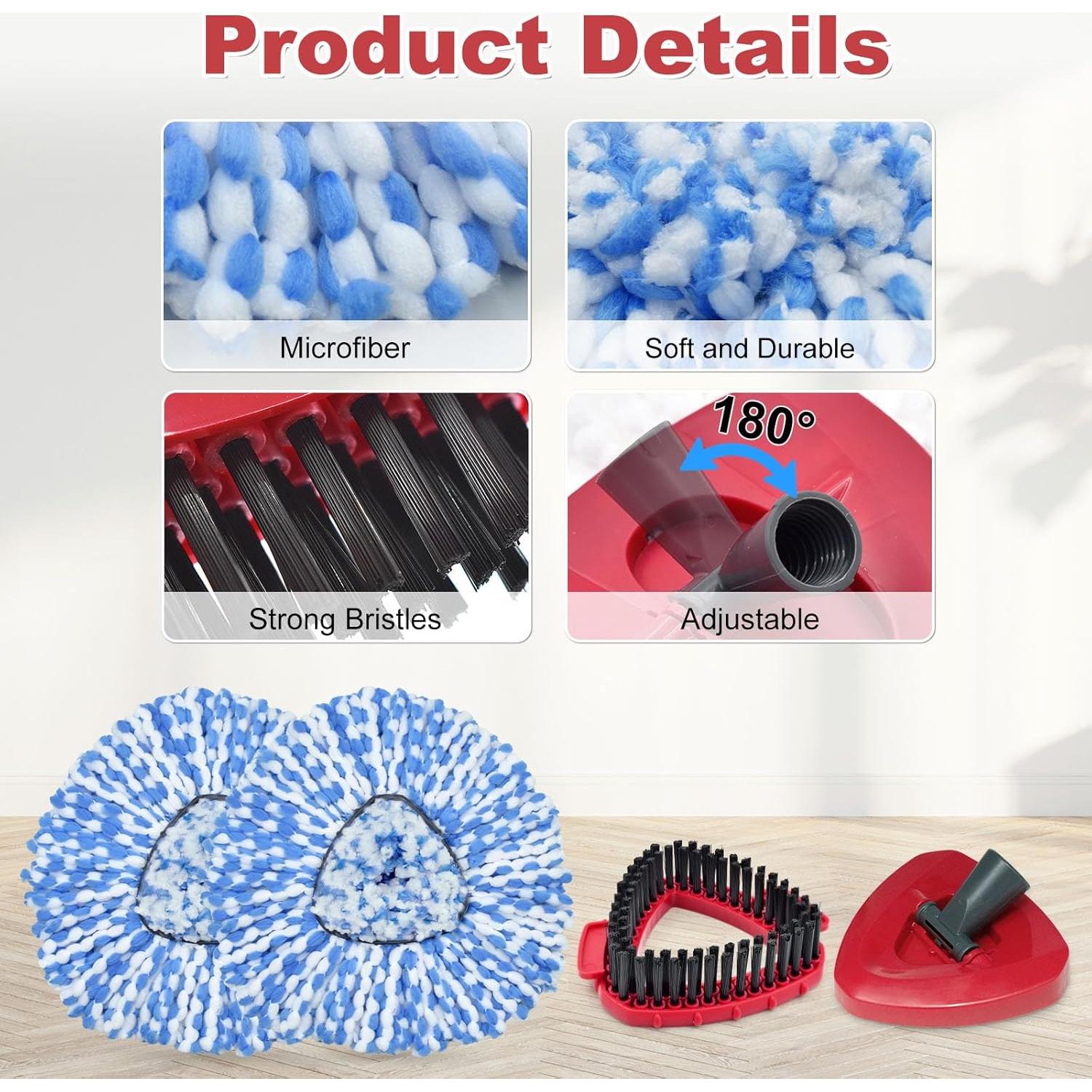 Cabezal de Repuesto para Mop OCedar RinseClean + Mango y Base