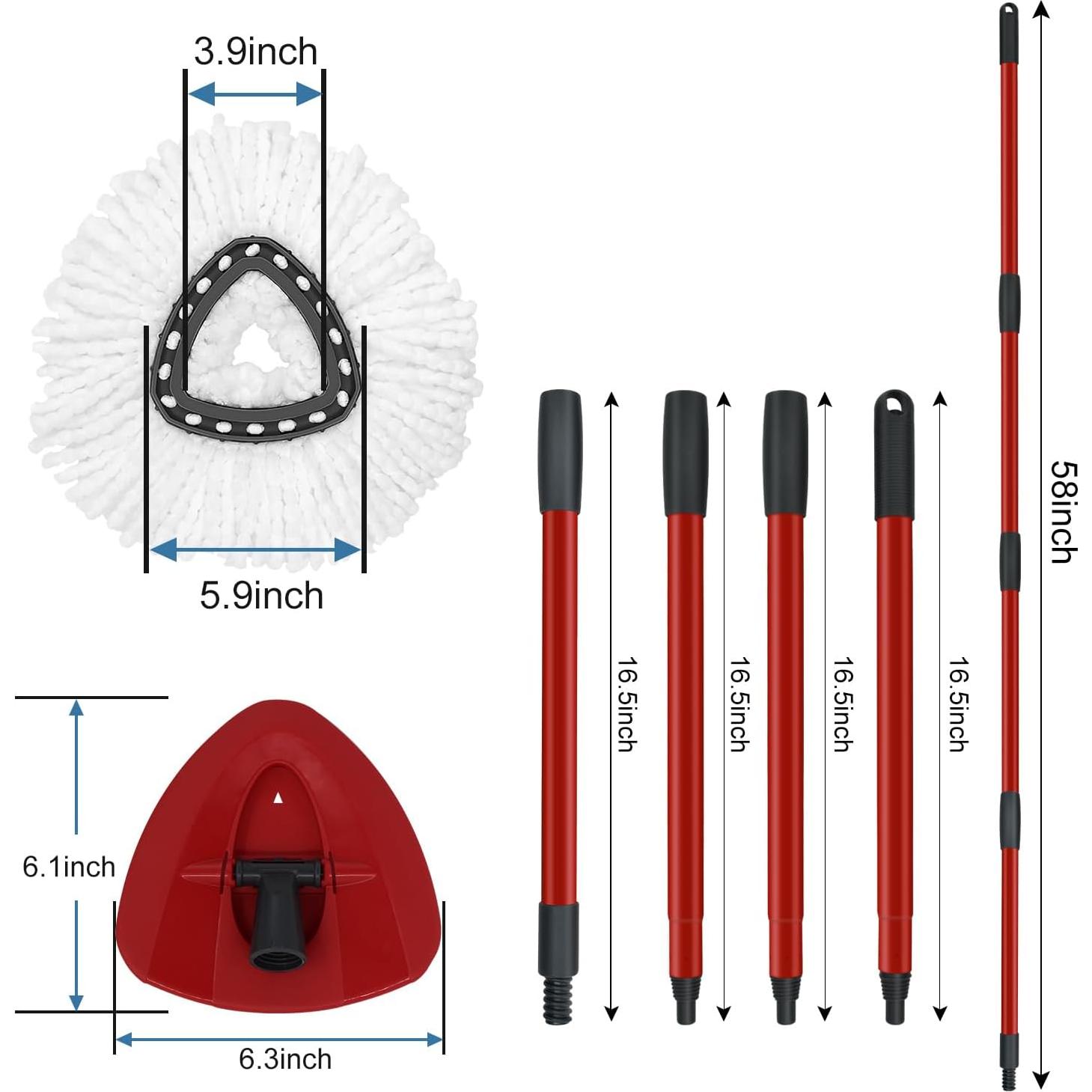 Juego de Repuesto Mop O Cedar EasyWring - Mango Hierro 76-147 cm